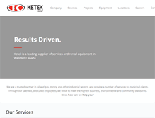 Tablet Screenshot of ketek.ca